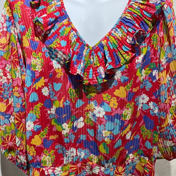 Beautiful Vintage 80s Diane Freis Top with Waist Stash - Picture 3 of 7